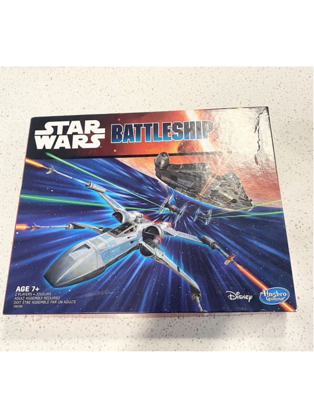 Star Wars Battleship Board Game Hasbro 2014 Incomplete 7 Ships w/ Instructions